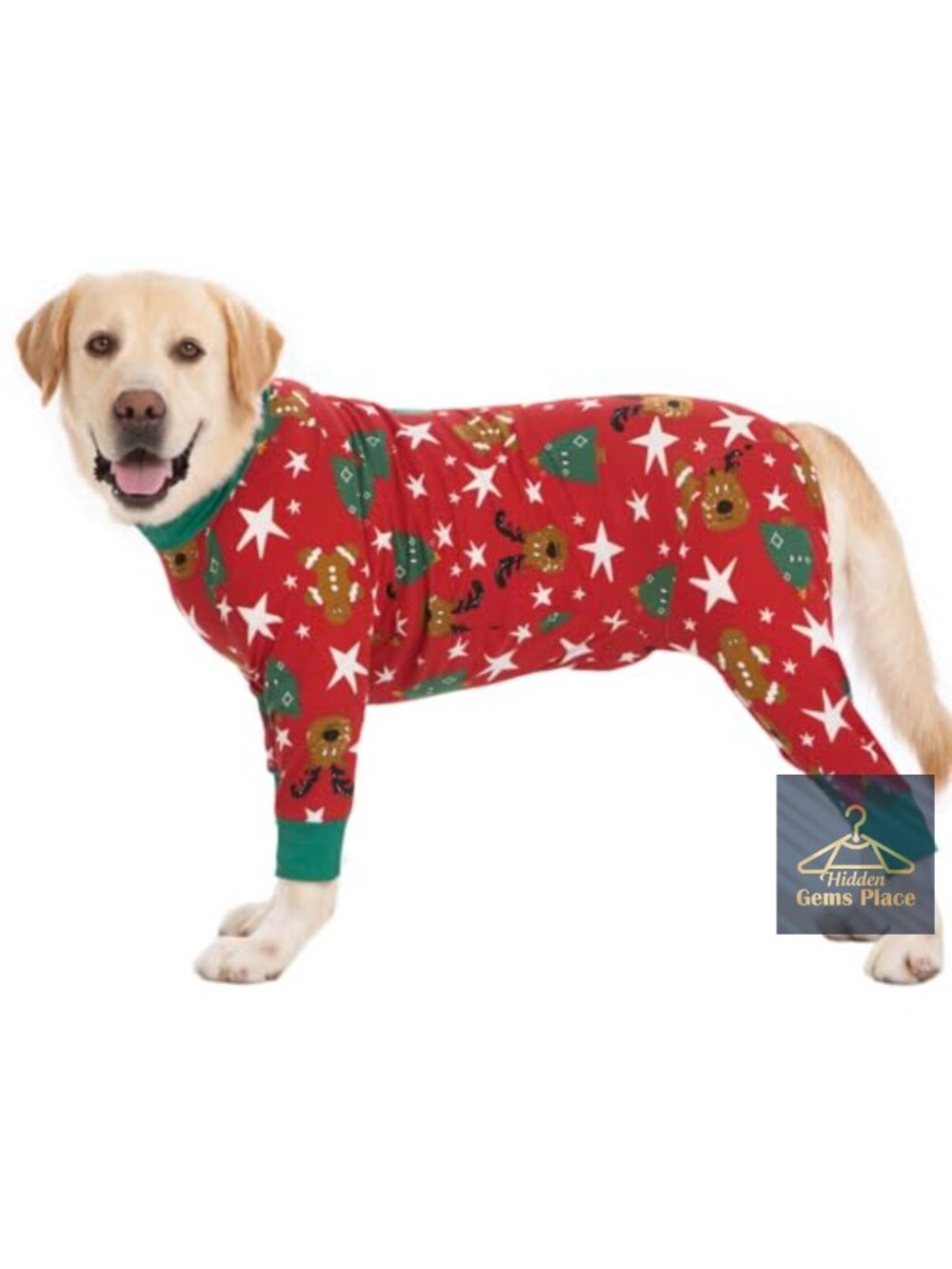 Dog Surgery Recovery Suit Christmas Pajamas Onesie Cone Alternative